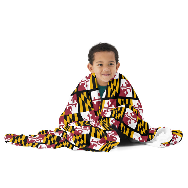 #Maryland Flag Throw Blanket