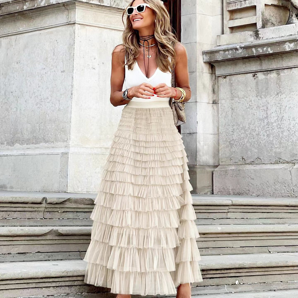 Layered Ruffles Cake Skirt
