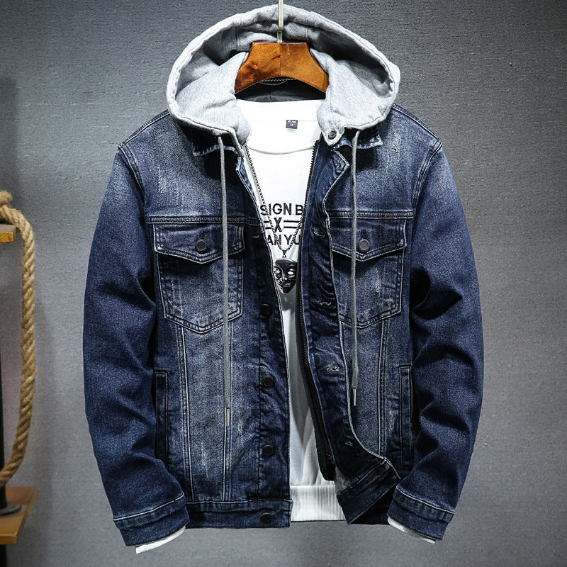 Denim  Hooded Jacket