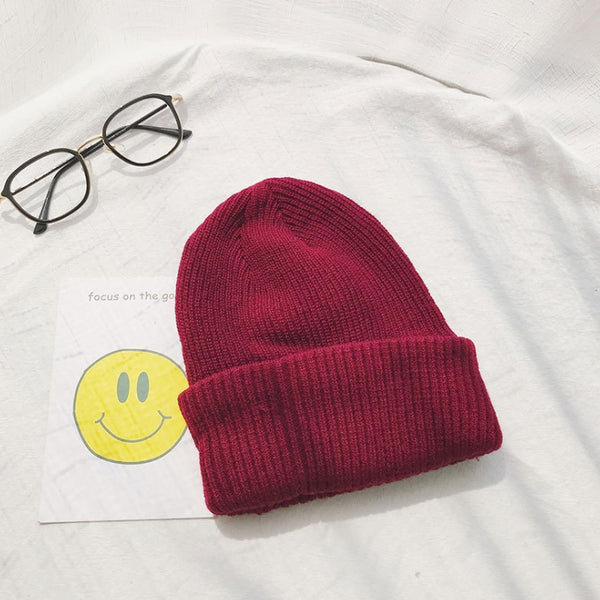 Women's hat winter knit hat outdoor wool hat female winter warm cap