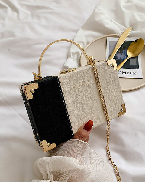 Handle Box Design Ladies Party Clutch Bag Purses