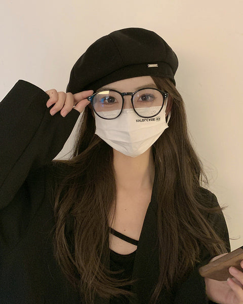 Big Head Circumference Makes Face Look Smaller Beret Winter All-matching Painter Cap