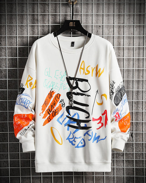 SingleRoad Mens Crewneck Sweatshirt Men Harajuku Oversized Japanese Streetwear Hip Hop Black Hoodie Men Sweatshirts Hoodies