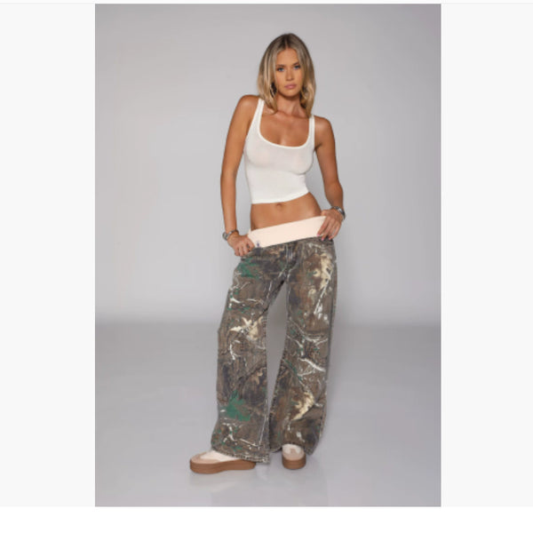 Loose-fitting Straight-leg Jeans With Pockets Fashion Casual Trousers Street-style Pants Women's Clothing