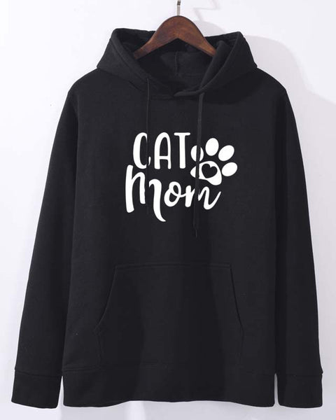 Women's Dog Mom Letter Print Hoodie
