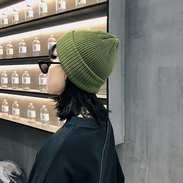 Women's hat winter knit hat outdoor wool hat female winter warm cap