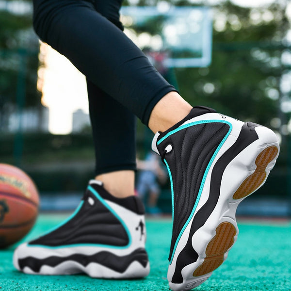 Fashion Thick Bottom Wear-resistant High-top Trendy Running Basketball Shoes