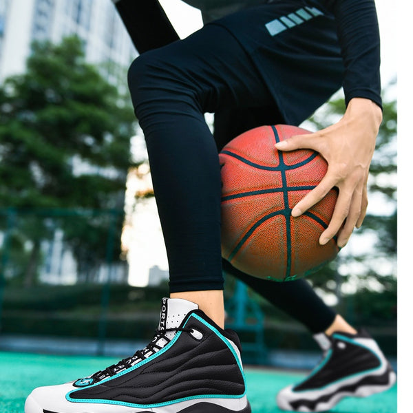 Fashion Thick Bottom Wear-resistant High-top Trendy Running Basketball Shoes