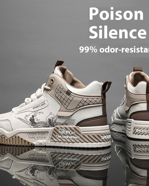 Men's Shoes Increased Easy Wear Borad Shoe Summer Casual Sports High-top Trendy Shoes