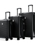 3 Piece Set Of Hard Shell Suitcases With Wheels, Light Expandable With TSA Lock