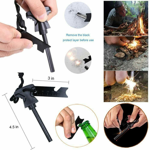 14-In-1 Outdoor Emergency Survival Kit Camping Hiking Tactical Gear Case Set Box