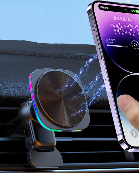 Popular RGB Color Lights Car Magnetic Wireless Charger