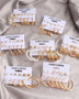 Metal Circle Chain Earrings Set Of Six Sets