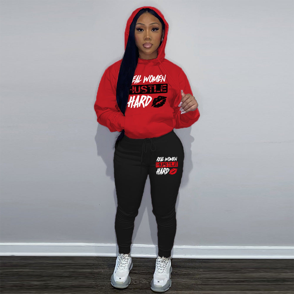 Real Women Hustle Hard Sports Suit