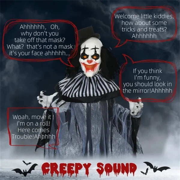 Scary Clown Yard Decor Halloween Decoration