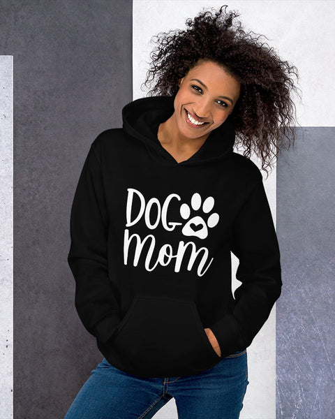 Women's Dog Mom Letter Print Hoodie