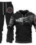 Men 3D Wolf Print Tracksuit