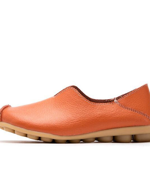 Ladies Flats Shoes Women Genuine Leather Shoes