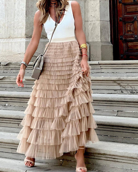 Layered Ruffles Cake Skirt