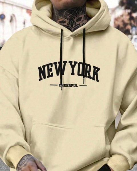 Men's Casual American-style Retro Loose Hooded Sweater