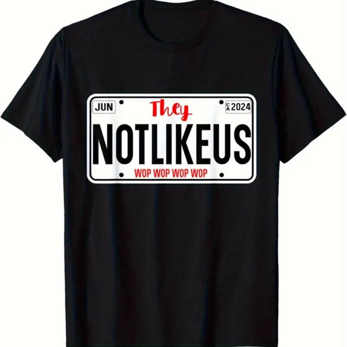 They Not Like Us License Plate T-Shirt