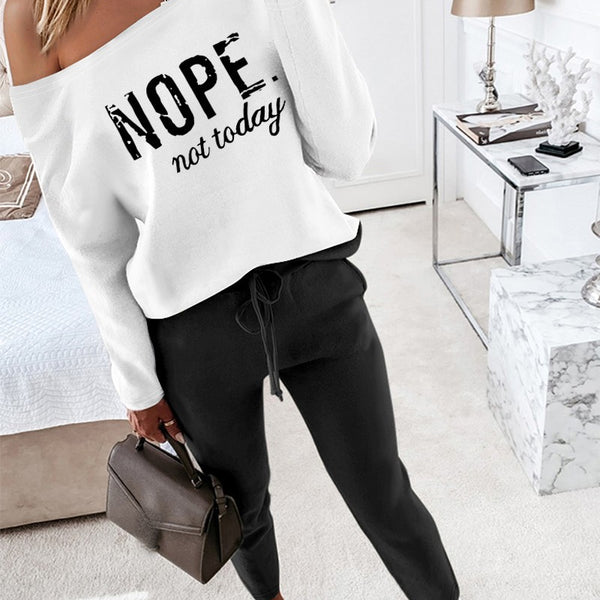 Women's Casual Printed Two-piece Suit Clothing
