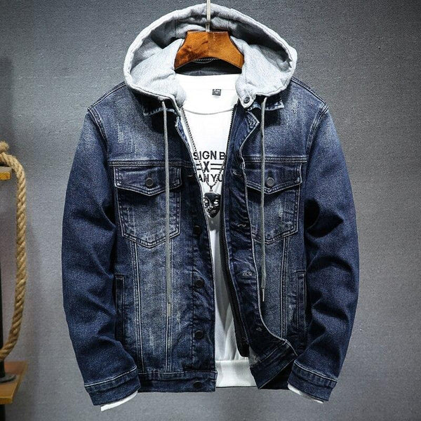 Denim  Hooded Jacket