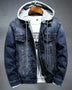 Denim  Hooded Jacket