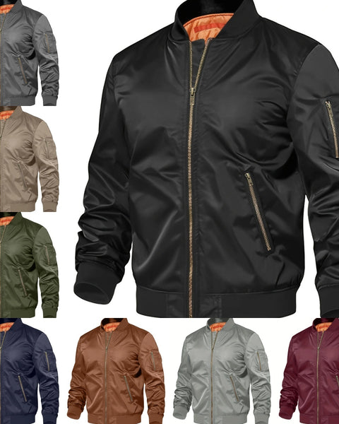 Mens Jacket New Spring Autumn Male Baseball Jackets Pilot Men Outwear Coat Zipper Men's Uniform