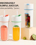 Kitchen Electric Juicer USB Charging Wireless Juices Blender Fruit Orange Mixer Squeezer Machine Ice Crush Cup Food Processor