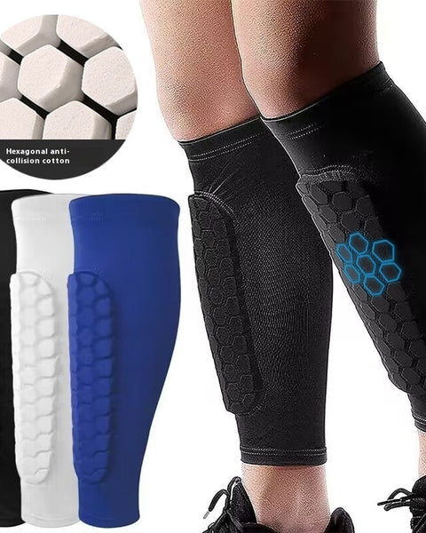 Honeycomb Shank Protection Foot Sock Men's Anti-collision Non-slip