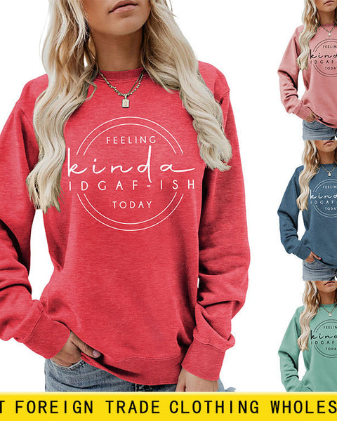 Elegant Women's Round Neck Long-sleeved Sweater
