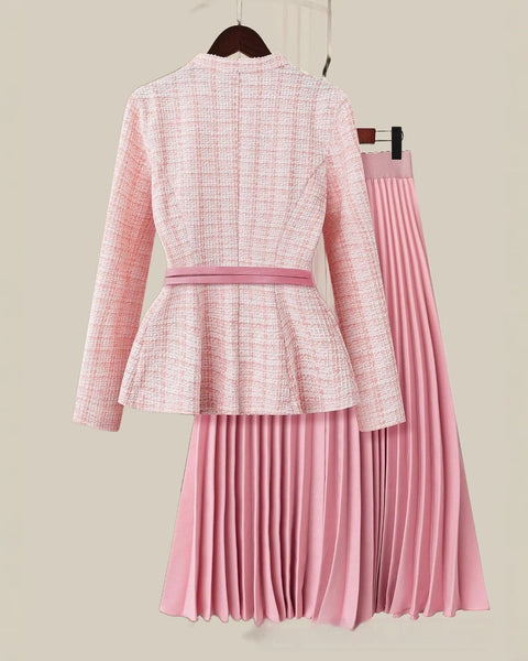 European And American Women's Clothing Two-piece Set Skirt Suit Excluding Belt