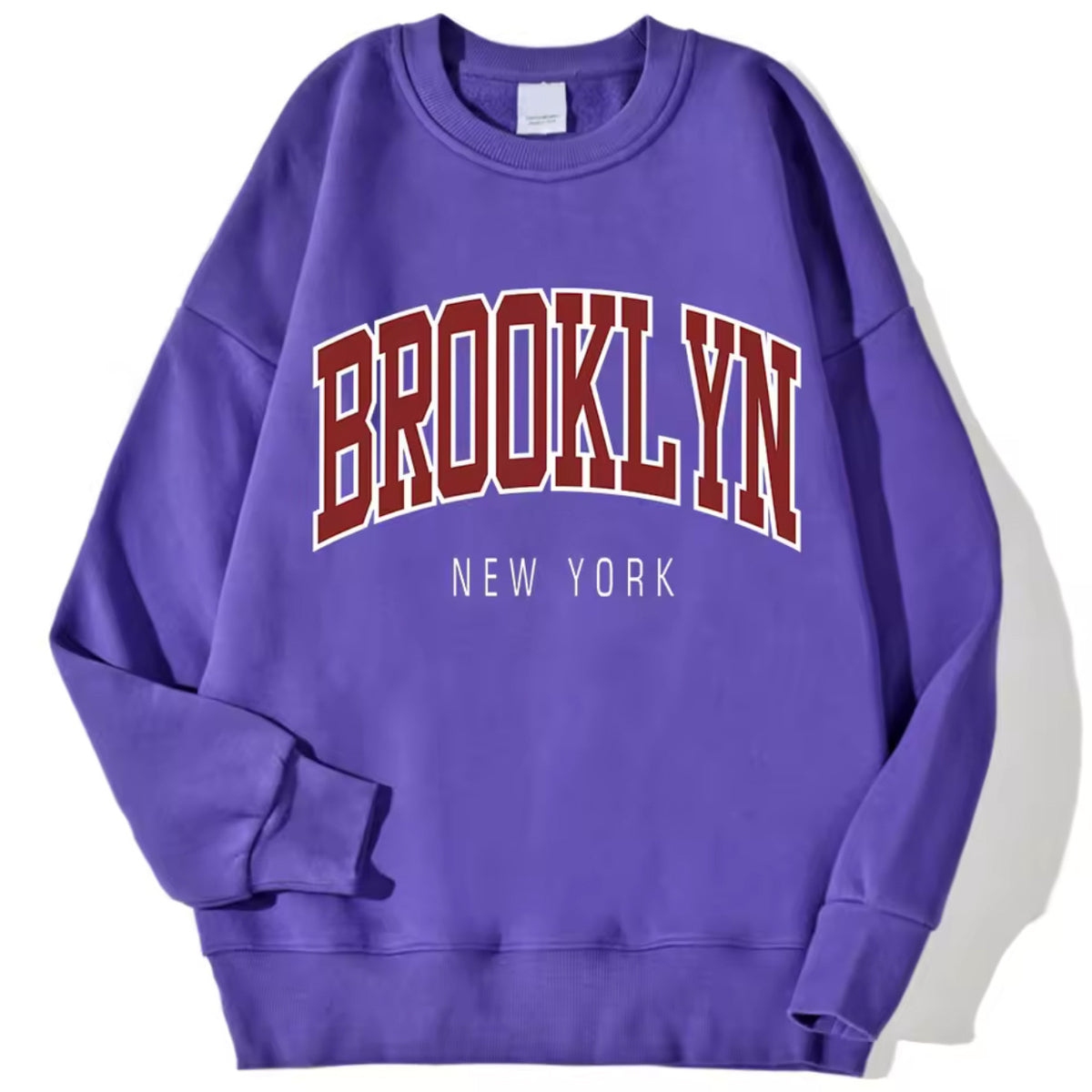 Personality Trend Printed Crew Neck Sweatshirt Women