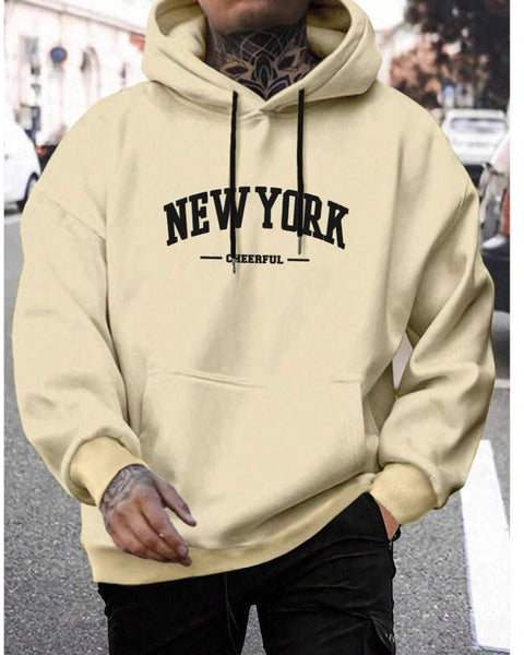 Men's Casual American-style Retro Loose Hooded Sweater