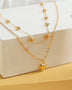 Double-layer Heart Pendant w/Chain