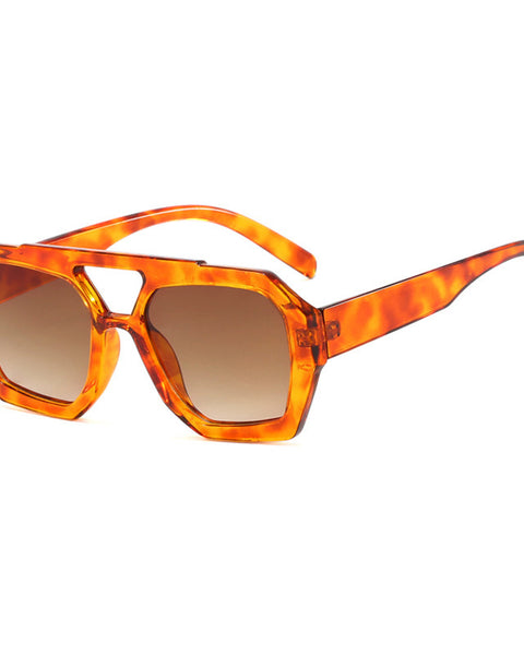 Ins Big Frame Leopard Sunglasses Summer Sunshade Beach Vacation Glasses