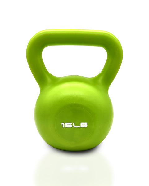 15lbs Kettlebell Set, Strength Training Kettlebells Weight Set For Women, Vinyl Coated Kettle Bell For Home Gym Workout Weight Lifting Equipment, Comfortable Grip Wide Handle Weights