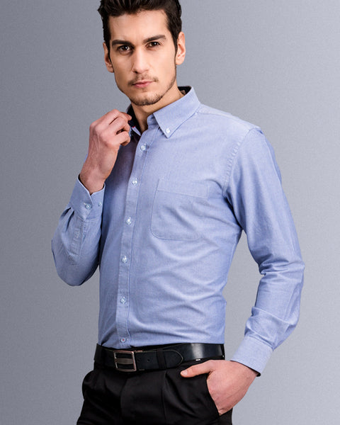 Casual Slim Fit Non-iron Thick Cotton Men's Shirt