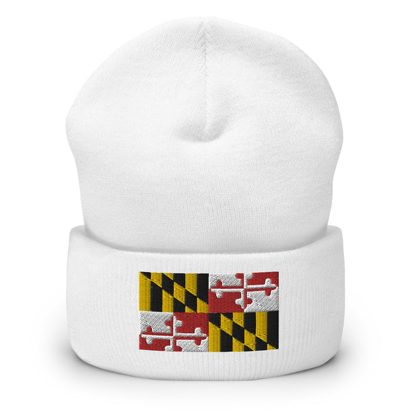 Maryland Flag Cuffed Beanie