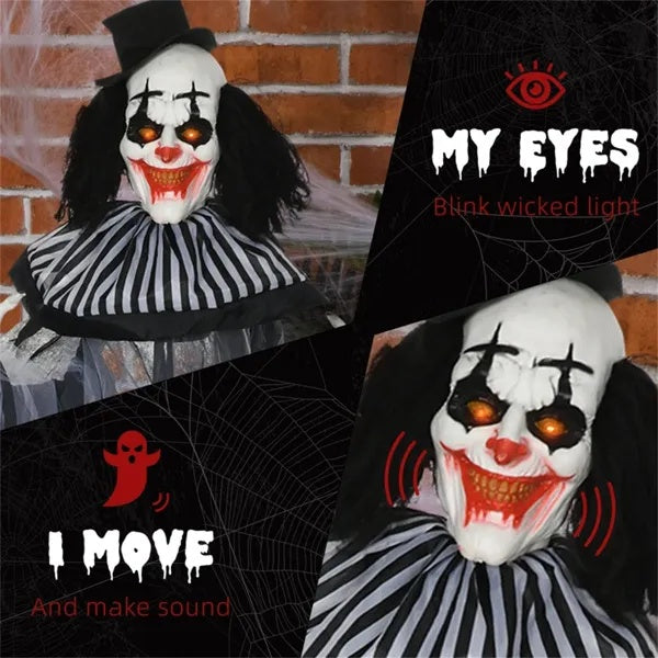 Scary Clown Yard Decor Halloween Decoration