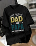 Boys' Casual DAD & PAPA Graphic Tee - Machine Washable - Perfect For Spring Summer