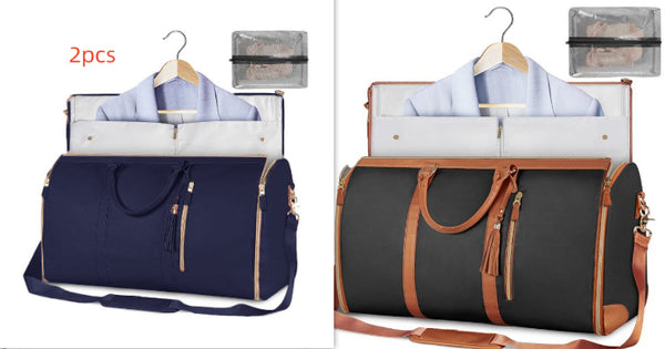 Travel Duffle with attached Folding Suit Bag