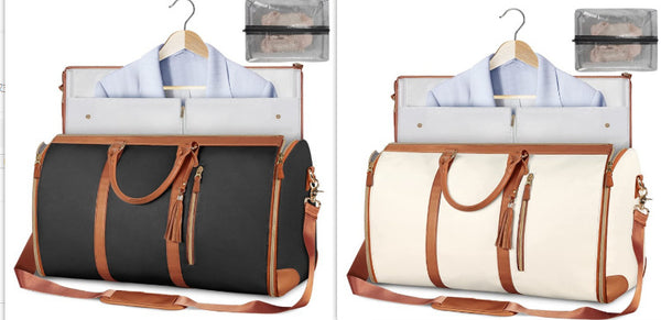 Travel Duffle with attached Folding Suit Bag