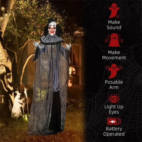 Scary Clown Yard Decor Halloween Decoration