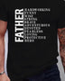 Father Printed T-shirt, Men's T-shirt, Summer Casual Short Sleeved T-shirt