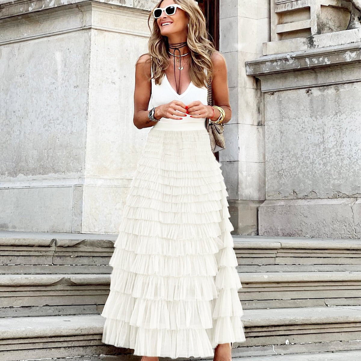 Layered Ruffles Cake Skirt