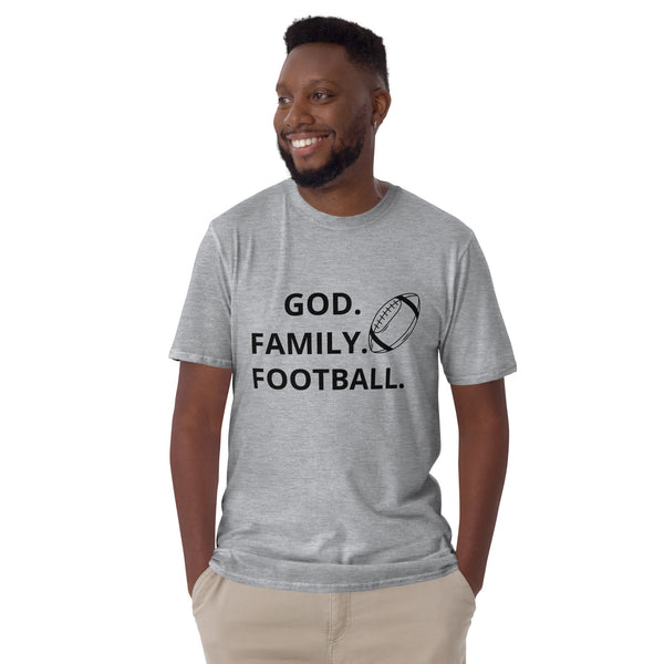 God. Family. Football Tee