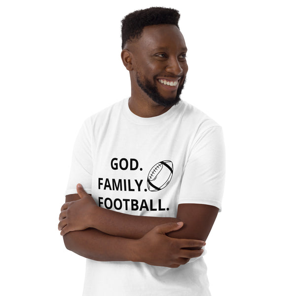 God. Family. Football Tee