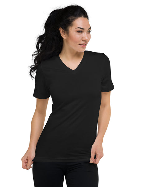 Unisex Short Sleeve V-Neck T-Shirt